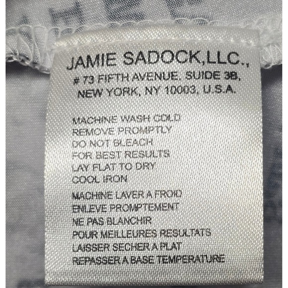 Jamie Sadock XXL Golf Sleeveless Top White Black Newspaper Print - Picture 8 of 10